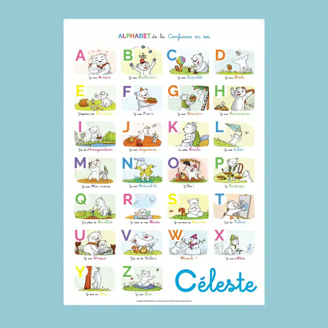 Poster Alphabet de la Confiance en soi - Affirmations positives – Image 5