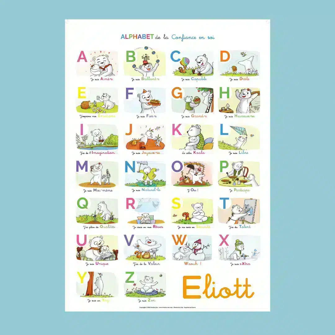 Poster Alphabet de la Confiance en soi - Affirmations positives – Image 6