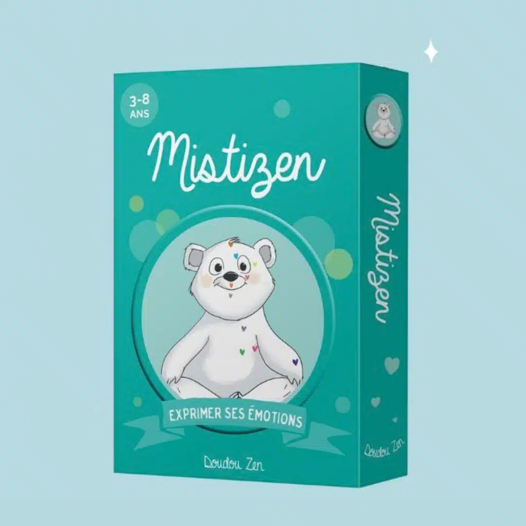 Boîte du jeu de cartes des émotions Mistizen pour enfants