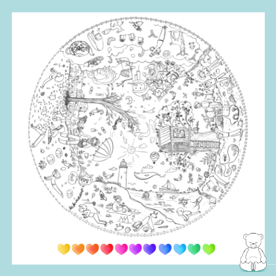 Coloriages mandala YOGA PARTY - Doudou Zen