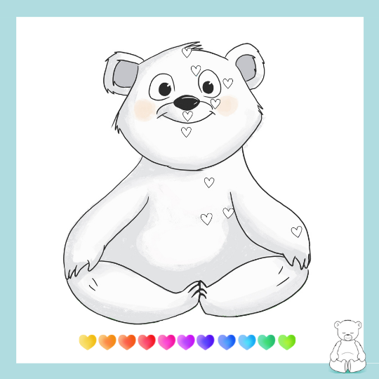 Coloriage ours Doudou Zen EFT enfants