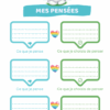 Mes pensées PDF bien-être enfants