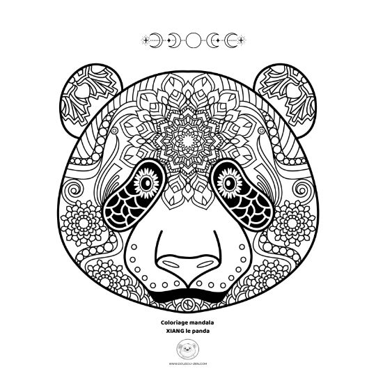 Coloriages mandala YOGA PARTY - Doudou Zen