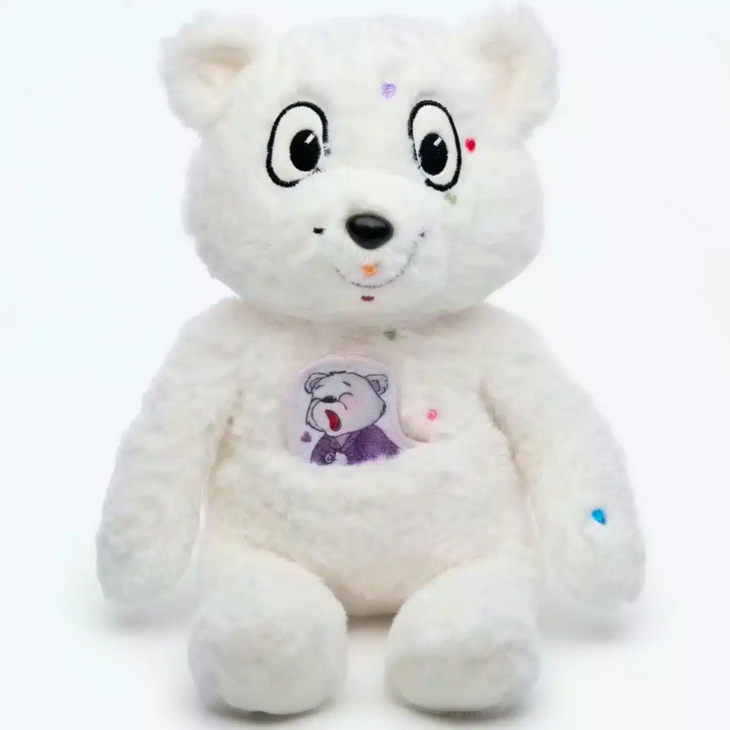 Peluche Kanda ours polaire émotions enfant, vue de face