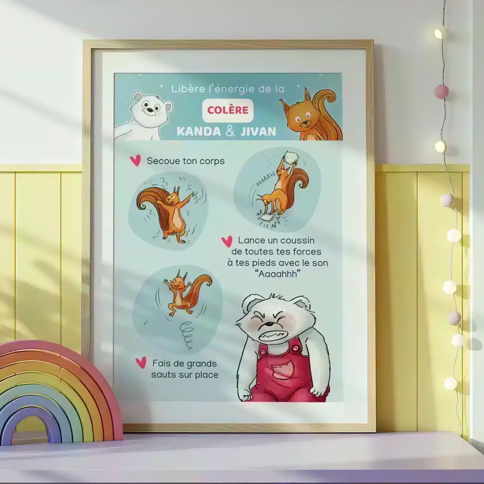 Affiche pédagogique colère enfant avec Kanda