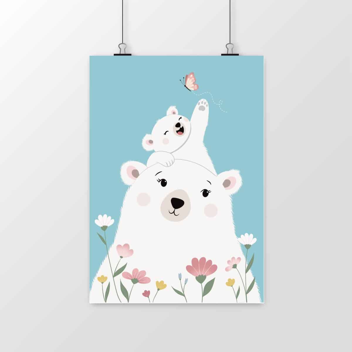 Affiche Heureux petit ours